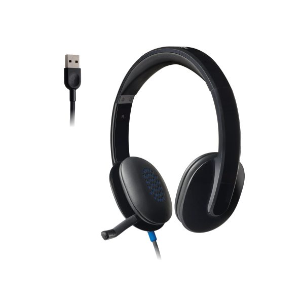 Logitech H540 Wired On Ear Headset Black Noise Canceling-0