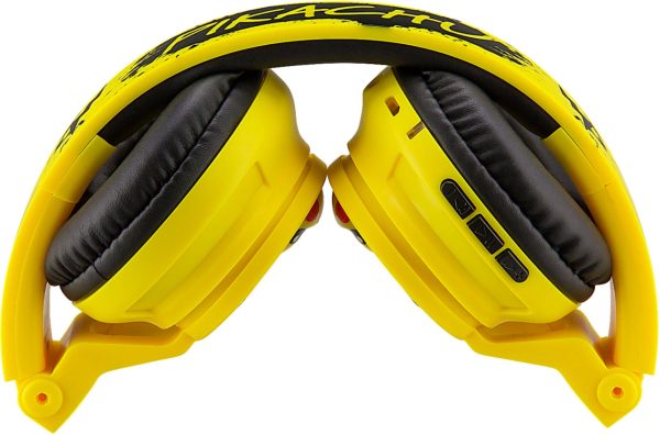 eKids Pokemon Pikachu Wireless Headphones Kids Safe Volume-3