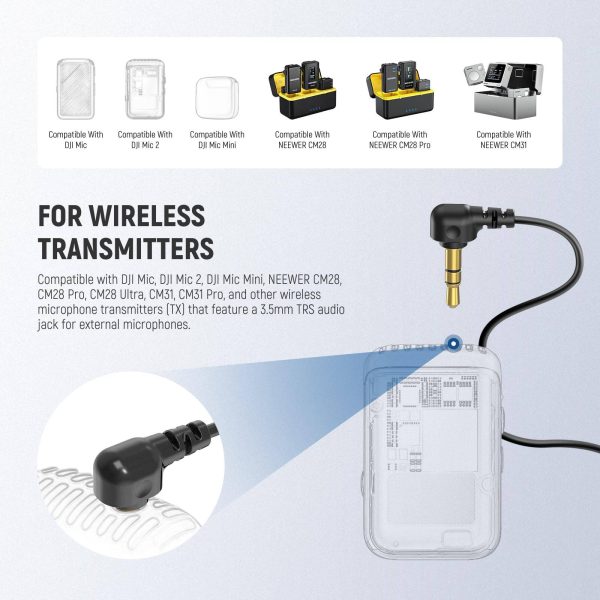 Neewer Mini Lavalier Microphone Omnidirectional Clip On-2