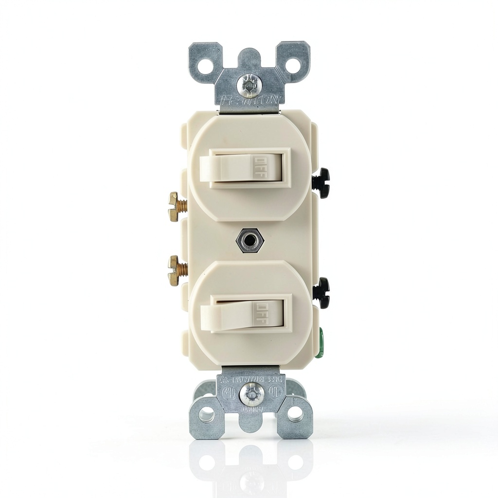 '5224-2I AC quiet switch installed in a standard wallbox'