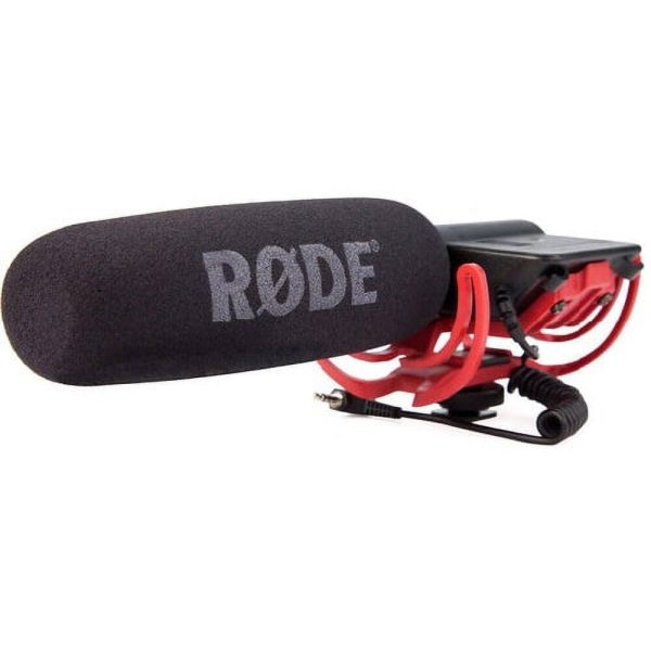 Rode VideoMic Shotgun Microphone Camera Mount LED Power-4