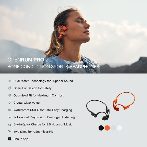 Shokz OpenRun Pro 2 Wireless Bone Conduction Sports-10