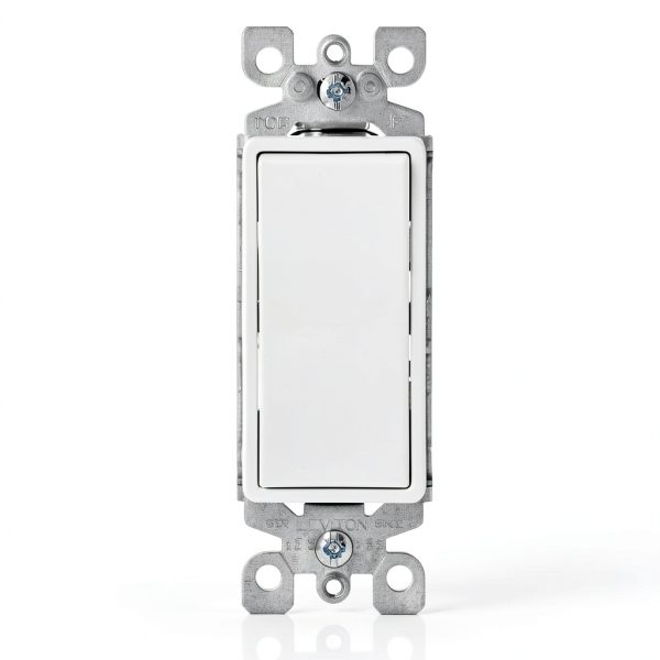 Leviton Illuminated Rocker Switch No Neutral Required-1