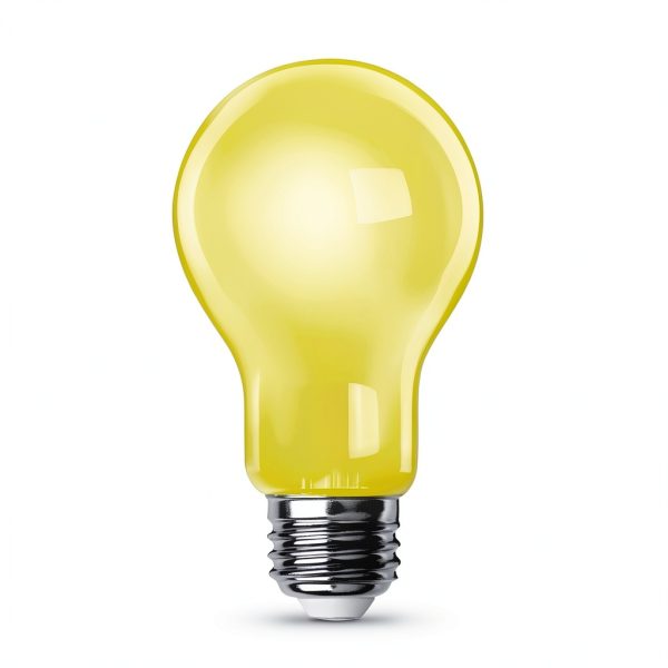 FEIT ELECTRIC A19 E26 LED Bulb Yellow 100 Watt Equivalent-1