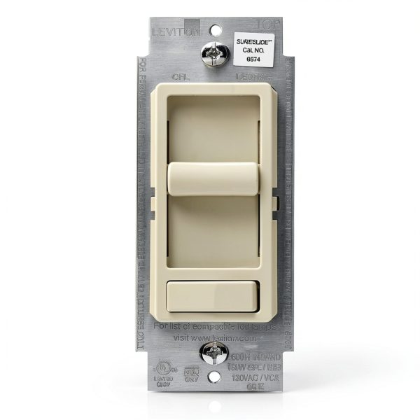Lutron SureSlide Dimmer Switch LED Dimmable Slider 6674-0