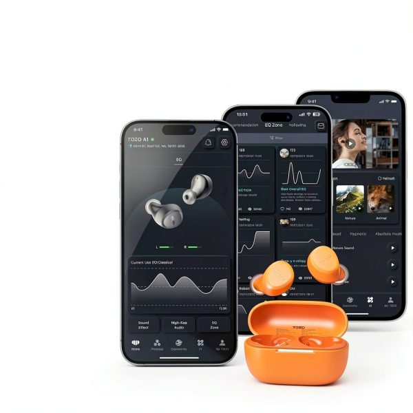 TOZO A1 Wireless Earbuds Bluetooth Headphones 32H AI ENC-8