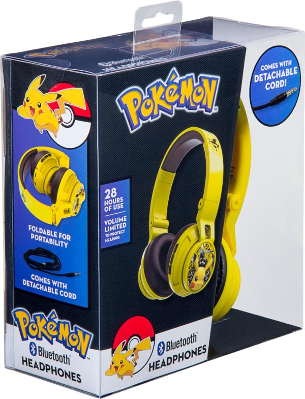 eKids Pokemon Pikachu Wireless Headphones Kids Safe Volume-8