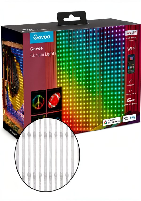 Govee RGBIC Curtain Lights 520 LEDs Dynamic Lighting Effects-21