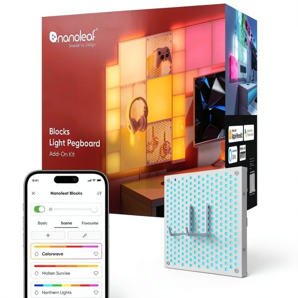 Nanoleaf Blocks Light Pegboard Add On Smart LED Wall Panel-0