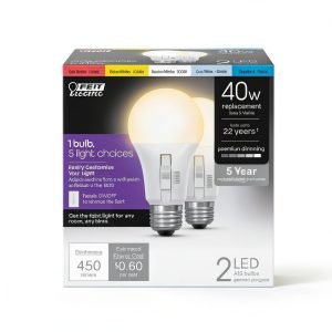 FEIT ELECTRIC A19 LED Bulb Color Changing 40 Watt-0