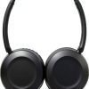 JVC On Ear Headphones Black Powerful Sound Audio-1