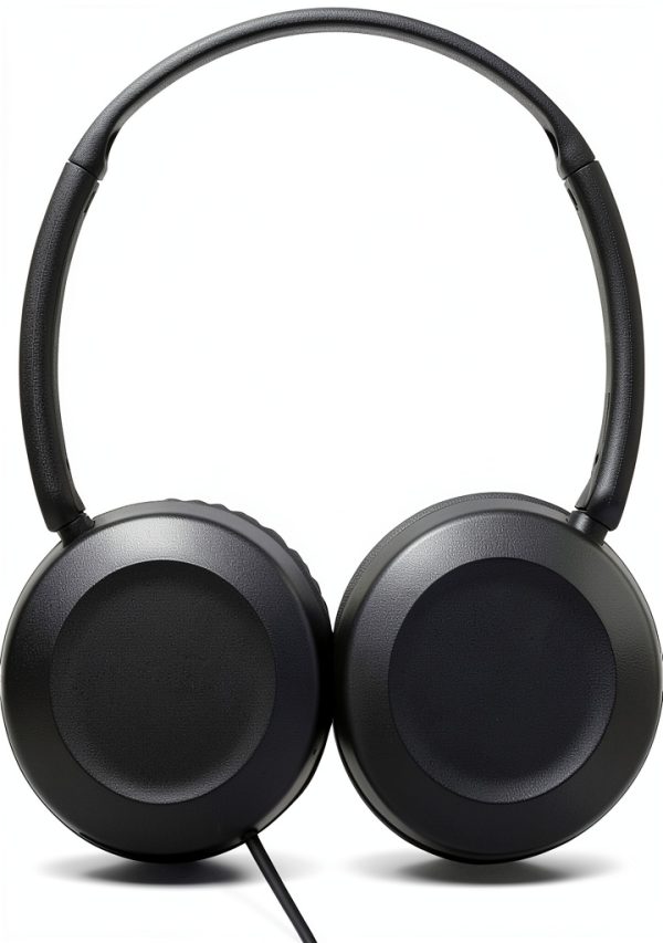 JVC On Ear Headphones Black Powerful Sound Audio-1