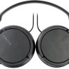 Sony ZX Series Wired On Ear Headphones Black White-1