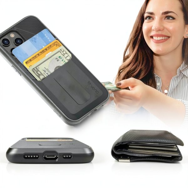 VENA iPhone 12 Pro Max Wallet Case Kickstand Drop Protection-5