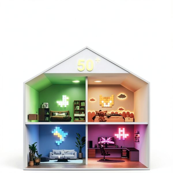 Govee RGBIC LED Wall Panels DIY Smart Lighting Home Decor-5