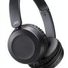 JVC On Ear Headphones Black Powerful Sound Audio-0