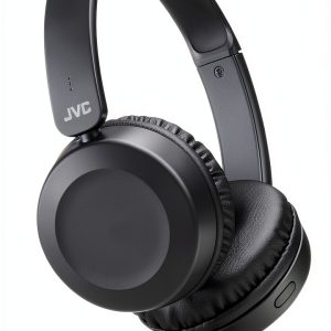 JVC On Ear Headphones Black Powerful Sound Audio-0