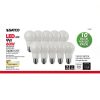 SATCO A19 E26 LED Bulb Soft White 60 Watt Equivalent-0