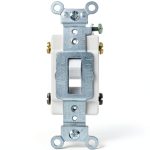 Leviton Commercial Toggle Switch 20 Amp AC Quiet White-0