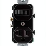 Pavo AC Quiet Switch Receptacle Brown 15A 120V Electrical-0