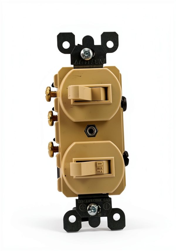 Leviton Duplex Switch AC Quiet Commercial Grade 15 Amp-0