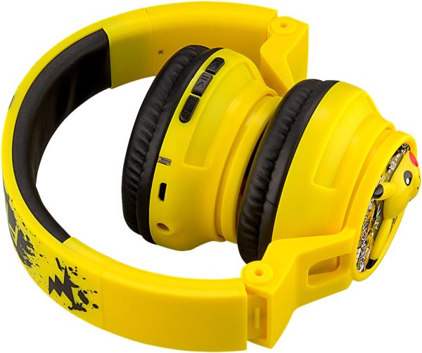 eKids Pokemon Pikachu Wireless Headphones Kids Safe Volume-4