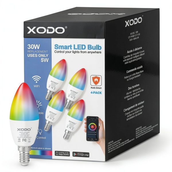 XODO Smart Wi Fi LED Bulbs App Voice Control Dimmable-0