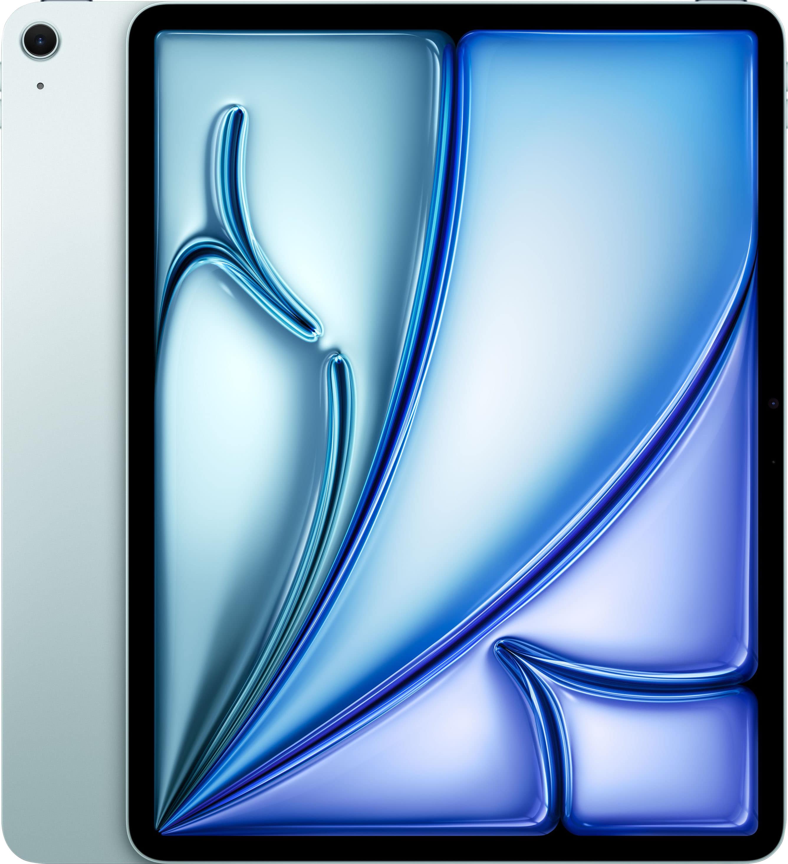 Apple iPad Air in Blue color on a desk with accessories