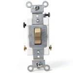 Leviton Commercial Toggle Switch 20A Quiet AC White-0