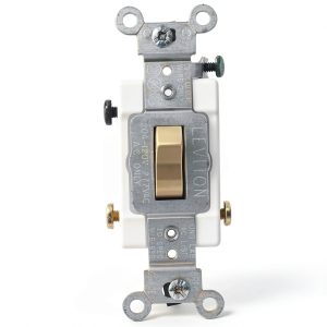 Leviton Commercial Toggle Switch 20A Quiet AC White-0