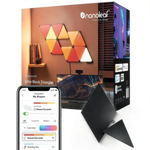 Nanoleaf Shapes Ultra Black Triangles Expansion Pack 3-0