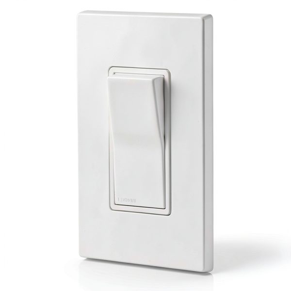 Leviton Illuminated Rocker Switch 15 Amp 3 Way White-1
