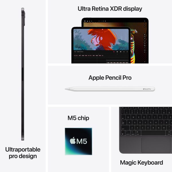 Apple iPad Pro M5 Chip OLED Display Silver Unlocked-7