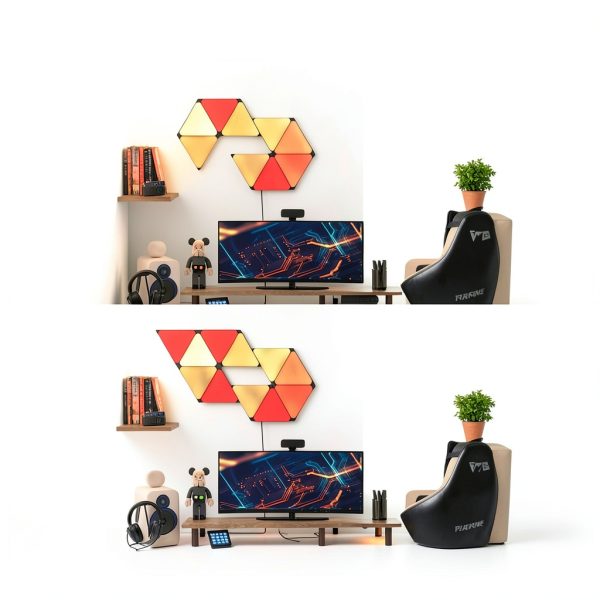 Nanoleaf Shapes Ultra Black Triangles Expansion Pack 3-1