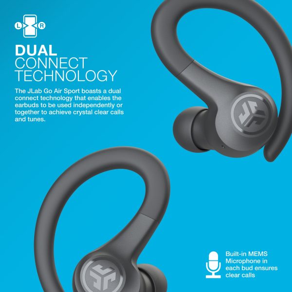 JLab Go Air Sport True Wireless Earbuds Sweatproof-6