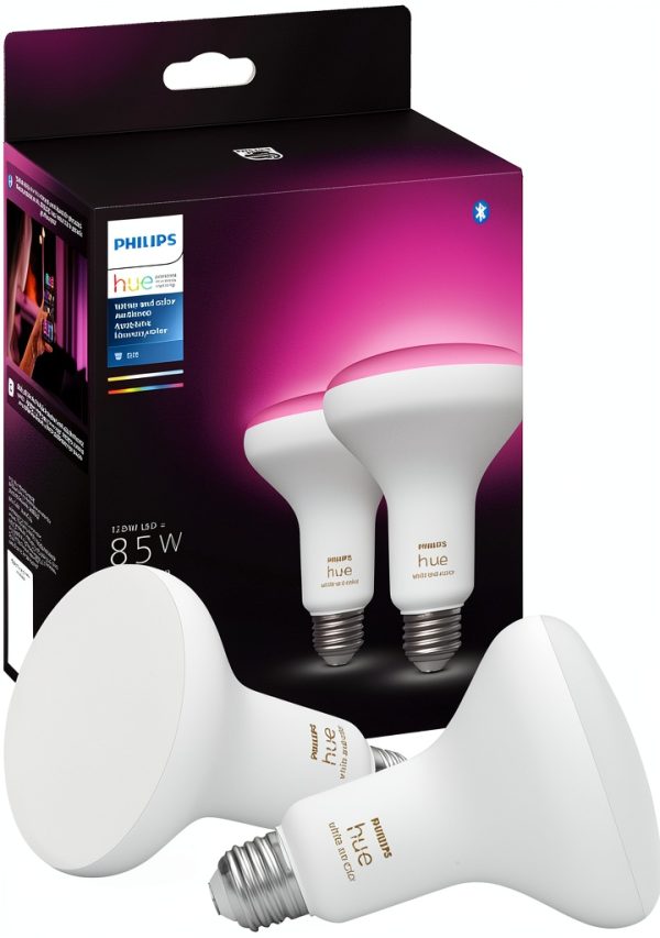 Philips Hue BR30 Smart LED Bulb Bluetooth Color Ambiance-0