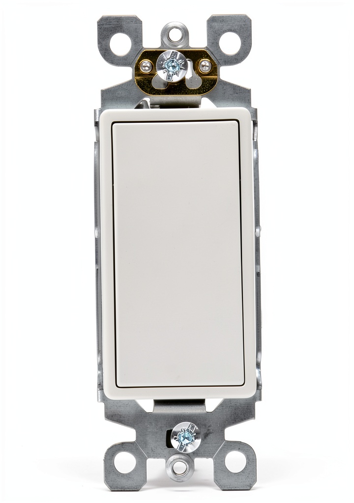 Leviton Decora rocker switch installed in a standard wallplate
