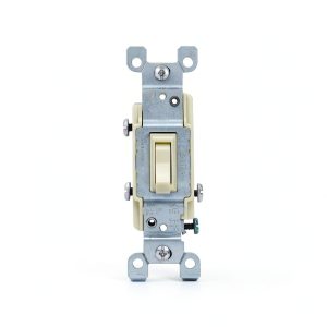 Leviton 3-Way Toggle Switch 15A 120V Quickwire Ivory-0