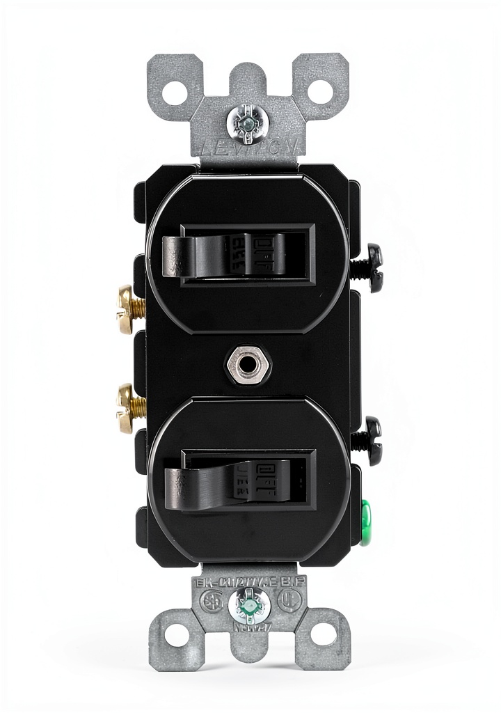Pavo toggle switch installed in a standard wall box