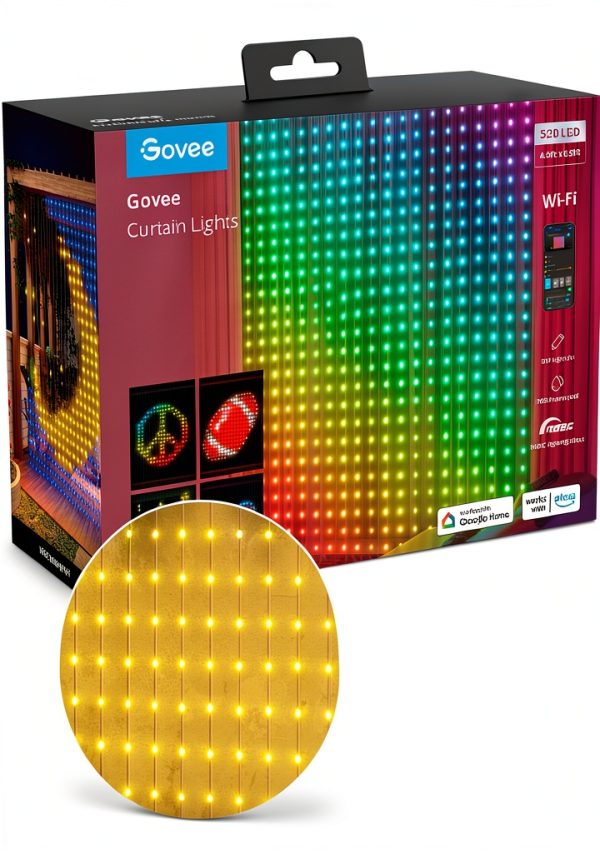 Govee RGBIC Curtain Lights 520 LEDs Dynamic Lighting Effects-22
