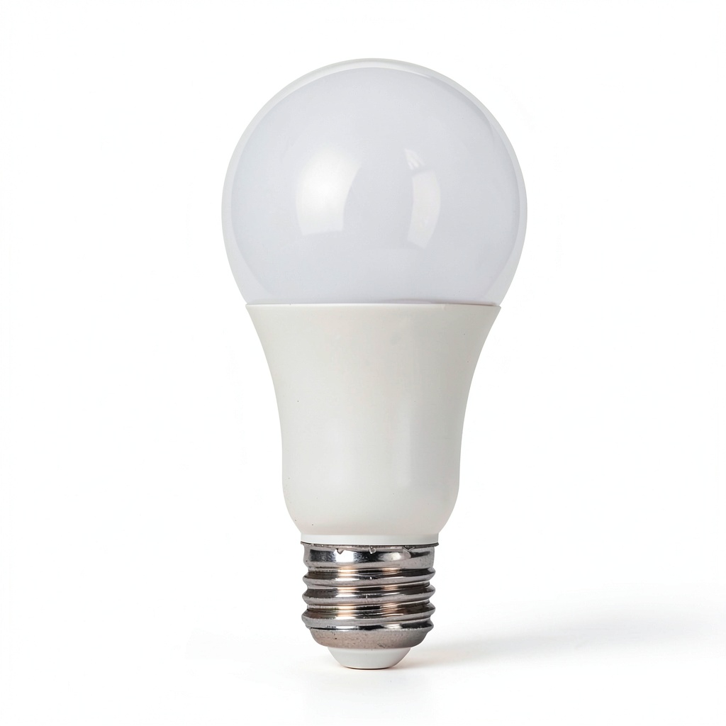 SATCO A19 E26 LED bulb illuminating a room with natural light