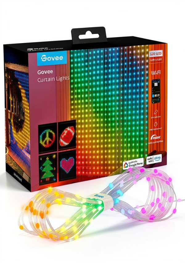 Govee RGBIC Curtain Lights 520 LEDs Dynamic Lighting Effects-0
