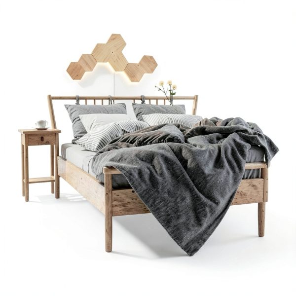Nanoleaf Elements Hexagons Smarter Kit Wood Look Panels-1