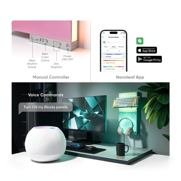 Nanoleaf Blocks Squares Smart LED Wall Light Panels-7