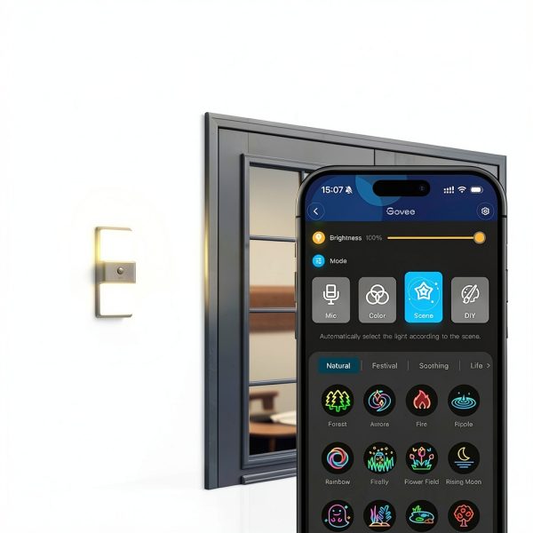 Govee Outdoor Wall Light Smart LED Motion Activated-3