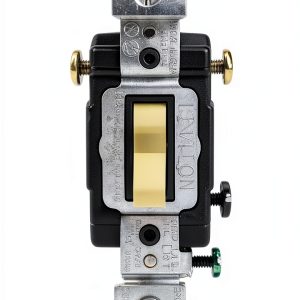 Leviton Illuminated 3 Way Light Switch Ivory Commercial-0