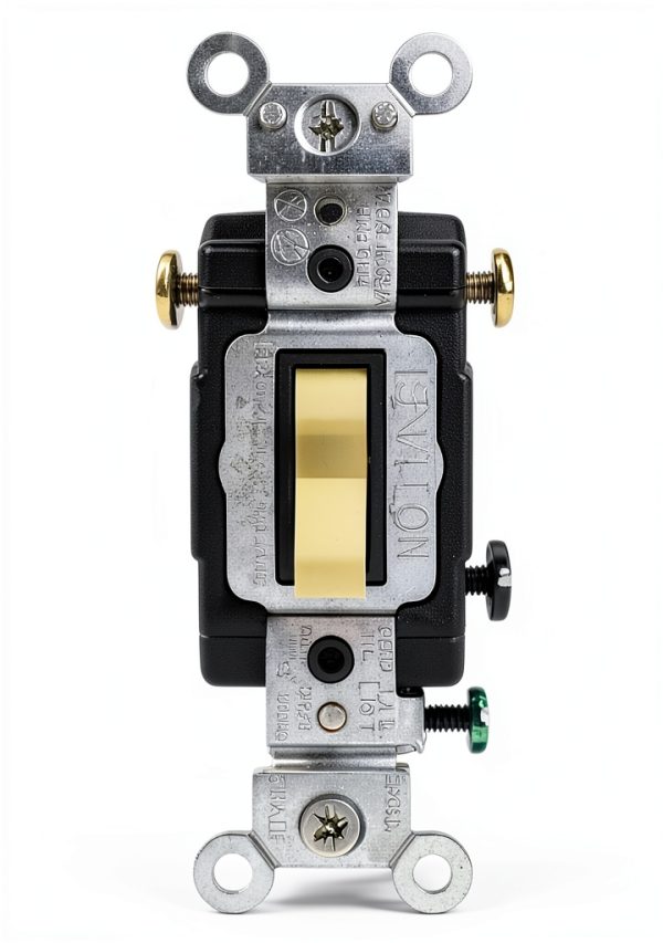 Leviton Illuminated 3 Way Light Switch Ivory Commercial-0