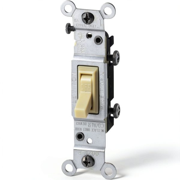 Leviton Grounding Quiet Toggle Switch 15A 120V Indoor-1