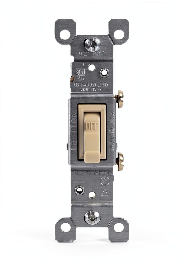 Leviton Toggle Switch Quiet Operation Quickwire Terminals-0