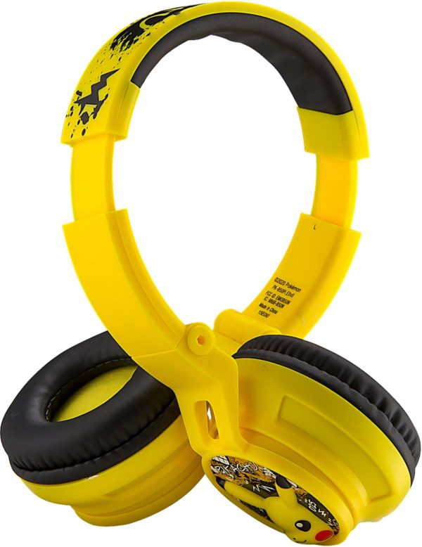 eKids Pokemon Pikachu Wireless Headphones Kids Safe Volume-7
